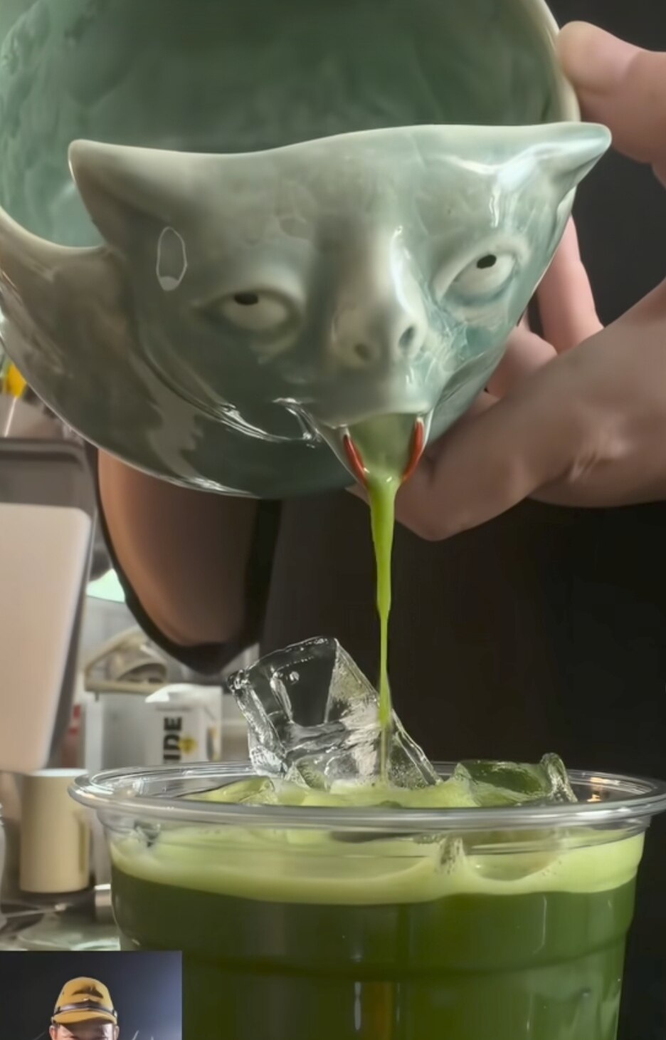 Flow Nose Cat Matcha Bowl image 3