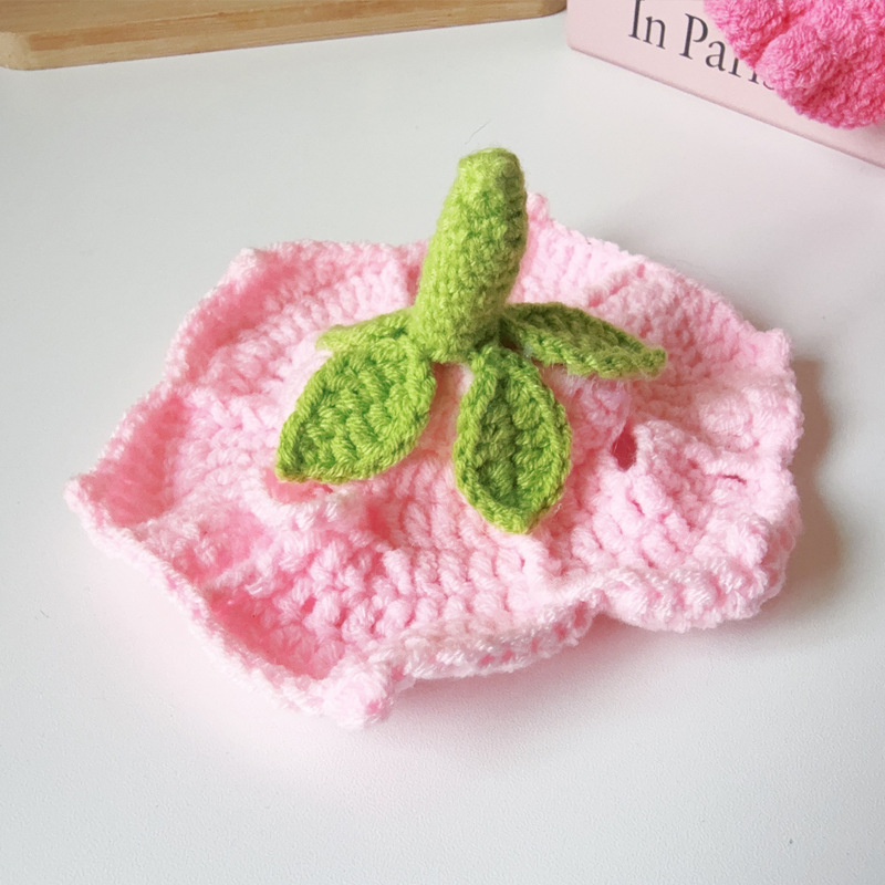 Hand-crocheted Cat Pumpkin Pet Hat image 5