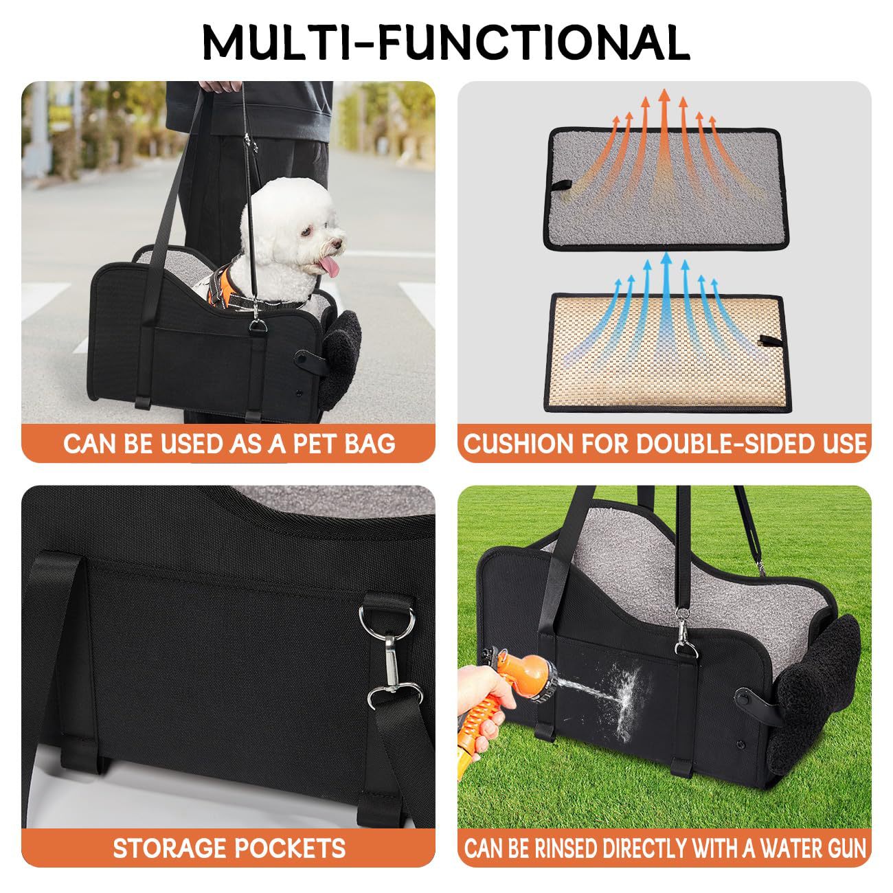 Center Console Dog Car Seat,Dog Car Seats For Small Dogs With Soft Mattress,Pet Puppy Cars Seat image 7