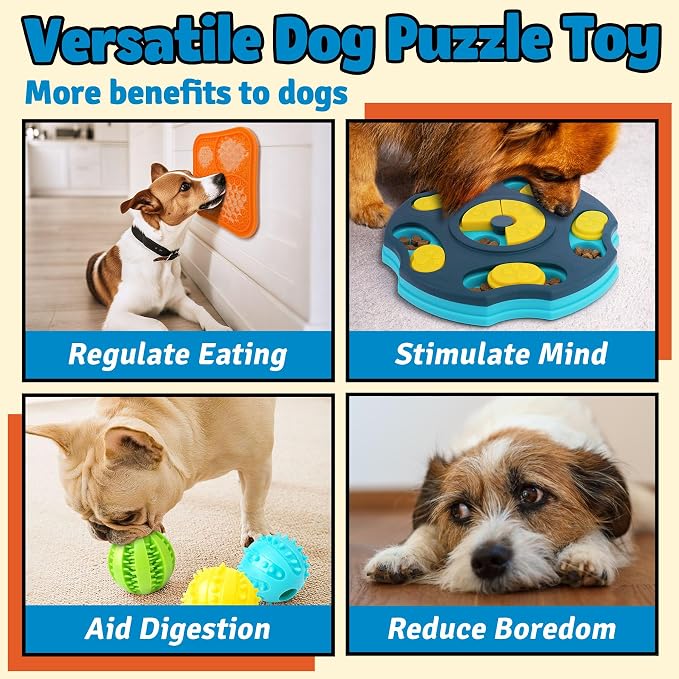 Dog Enrichment Toy Set with Lick Mats