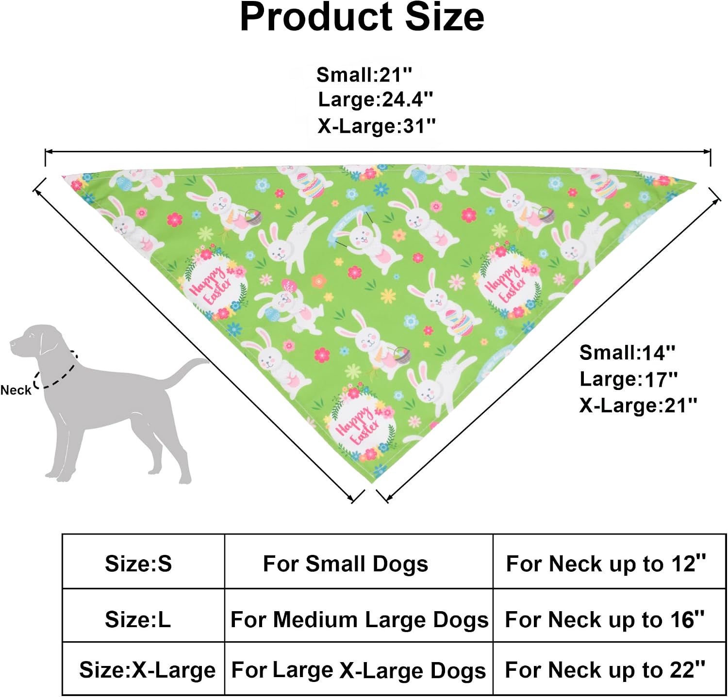 Easter Dog Bandanas, 4-Pack image 4