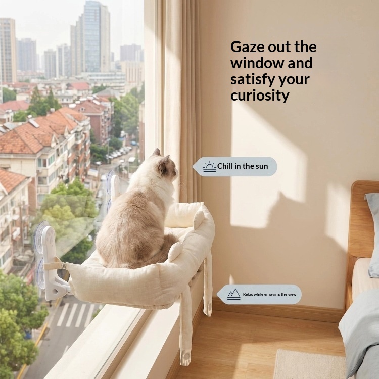 Cotton Suction Cup Glass Cat Bed image 11