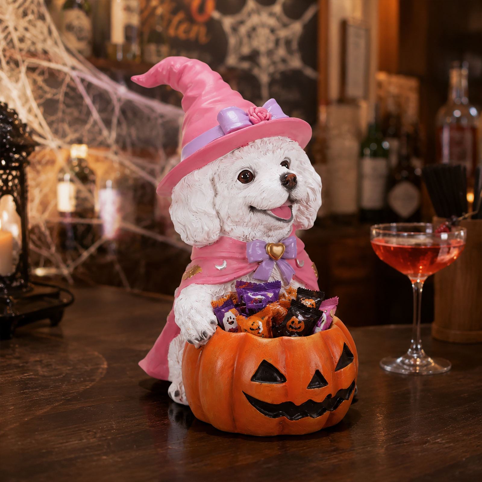 Halloween White Teddy Puppy Figurine image 11