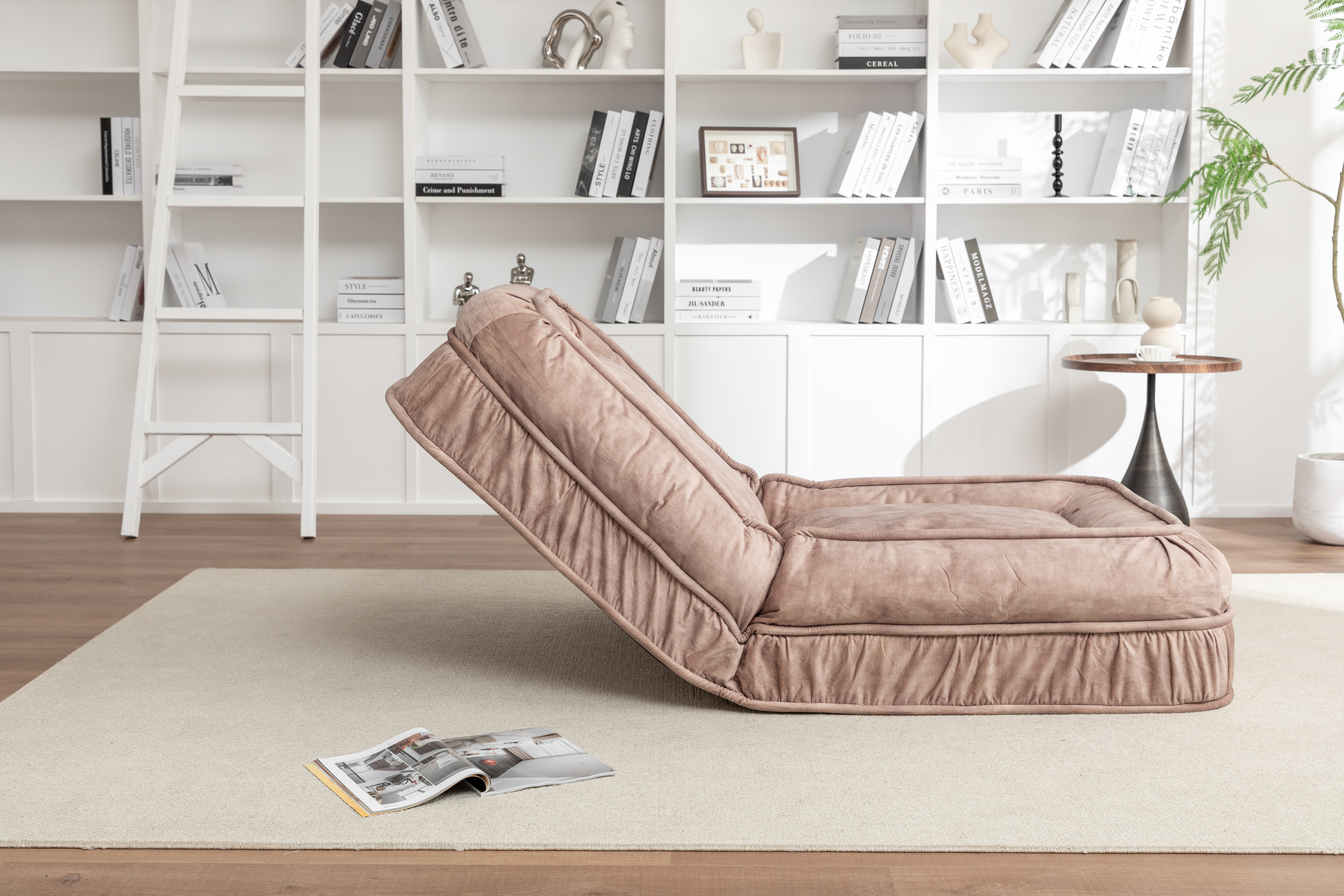 Upholstered Human Dog Bed for Adult & Pets,with 5 Adjustable Position &Massage Pillow, Bean Bag floor sofa with 2 Soft Pillows image 19