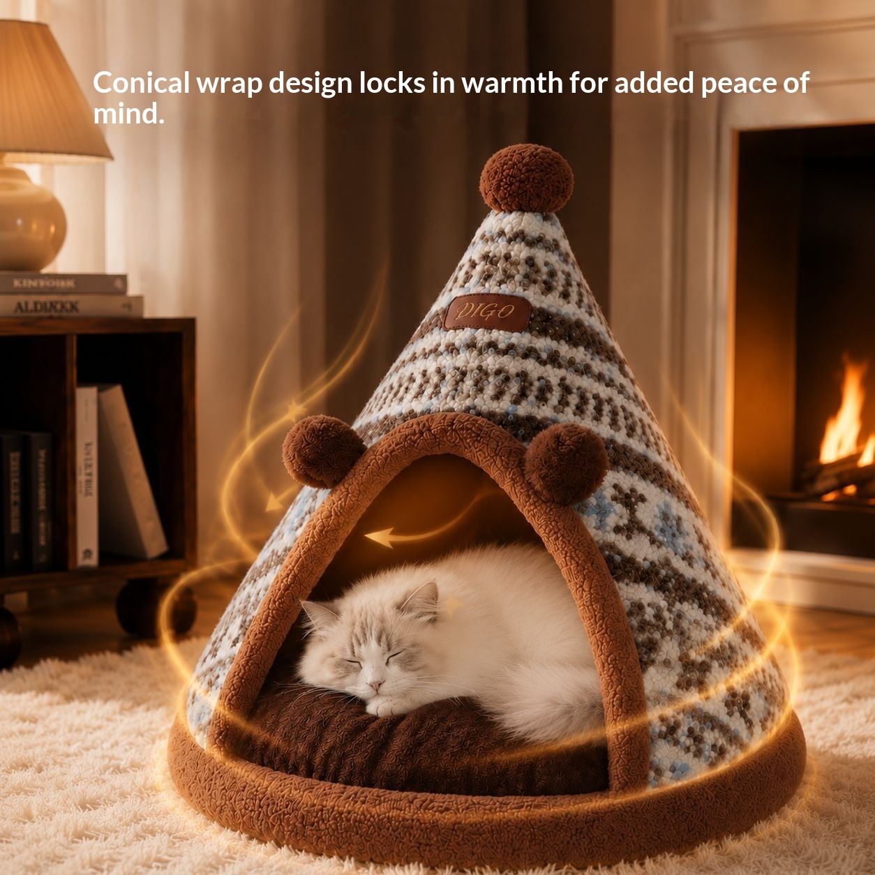 Removable Plush Pet Villa Bed image 5