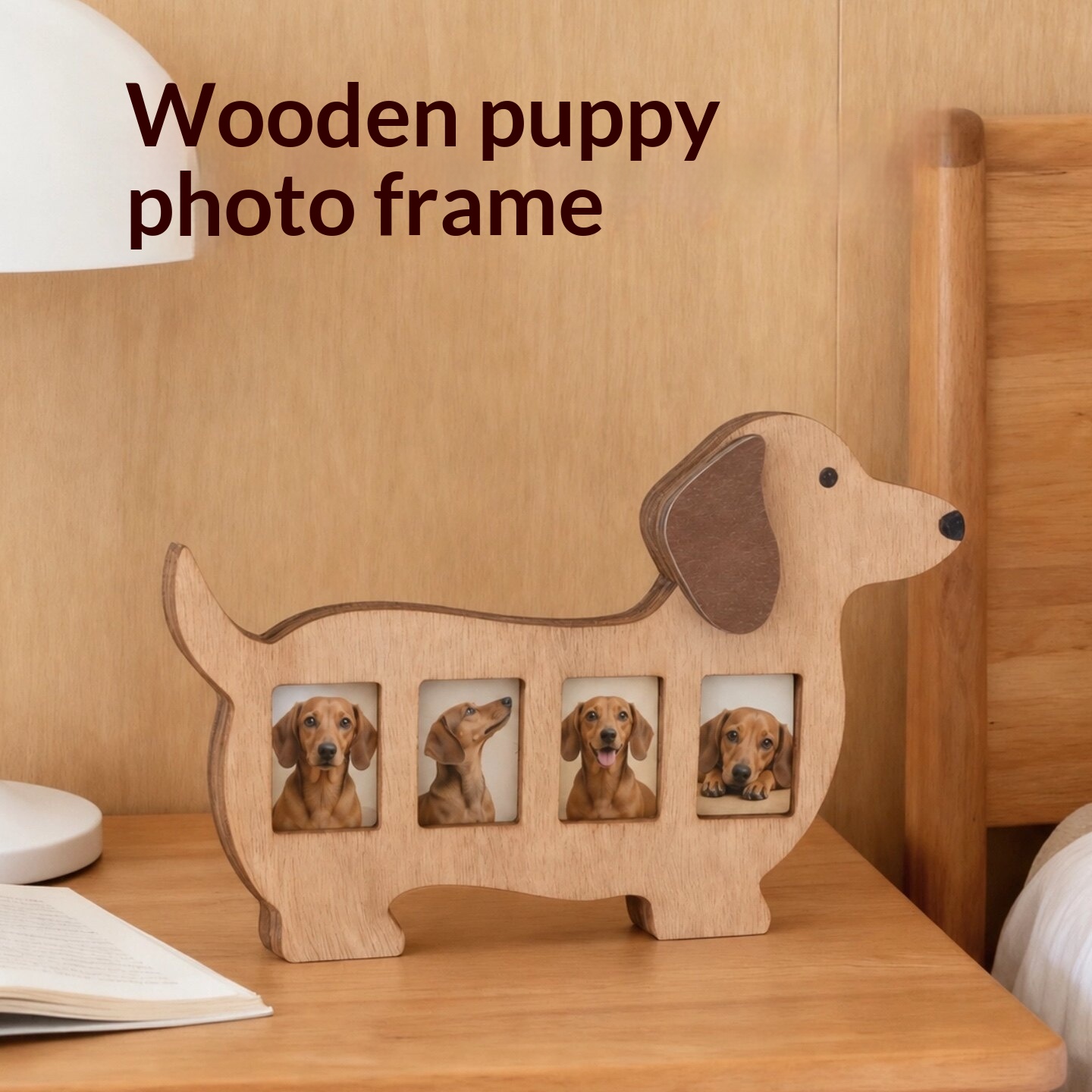 Wooden Sausage Dog Photo Frame image 2