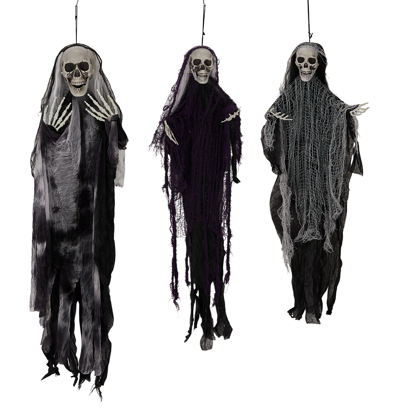 Hanging Halloween Skeleton Ghost 3-Pack image 7