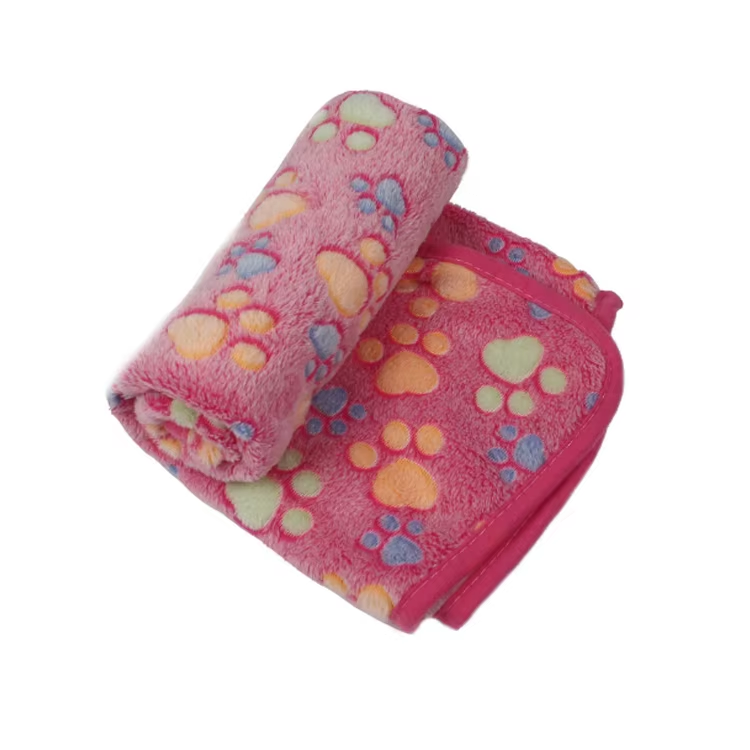 Soft Plush Paw Print Dog and Cat Blanket image 10