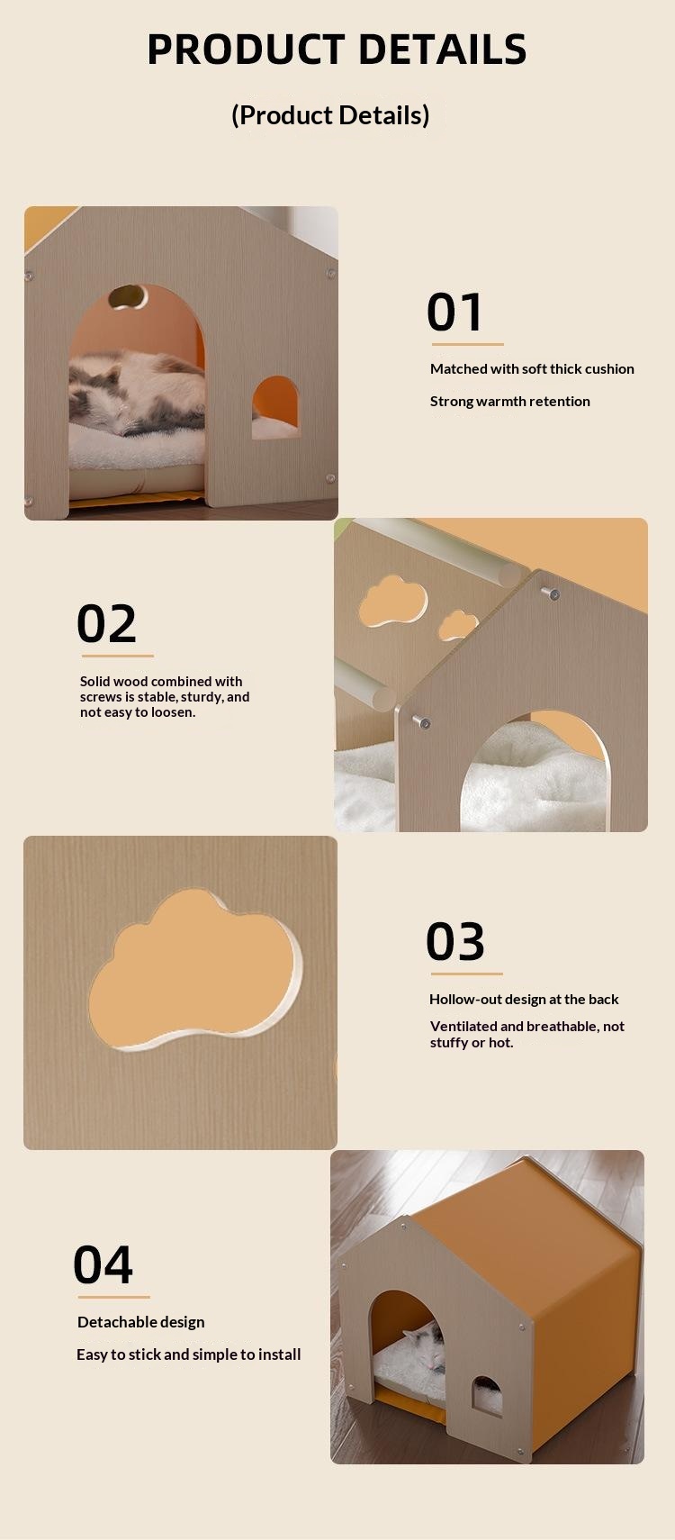Eco Wood Solid Pet Bed image 20