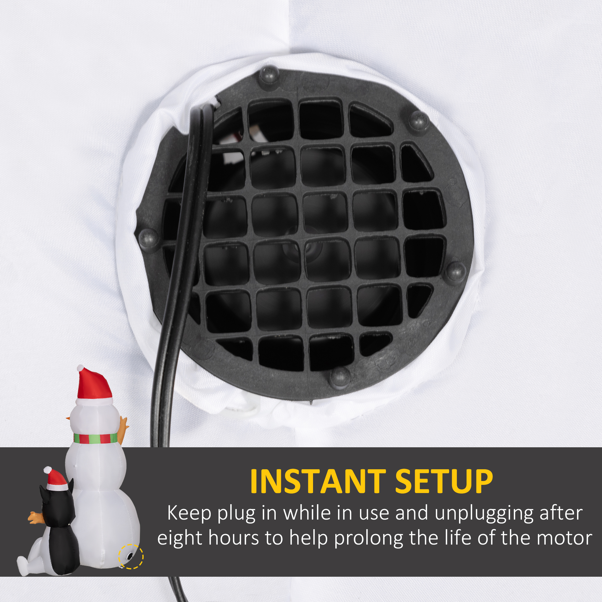 6.2ft Inflatable Santa With Dog Decoration image 4