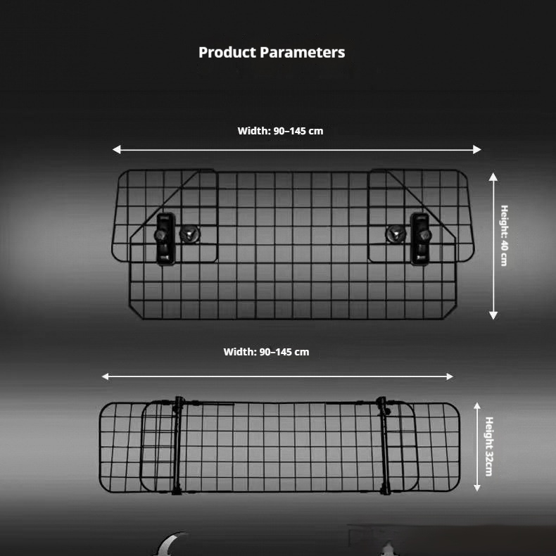 Car Pet Barrier Dog Cat Safety Fence Trunk Seat Universal image 2