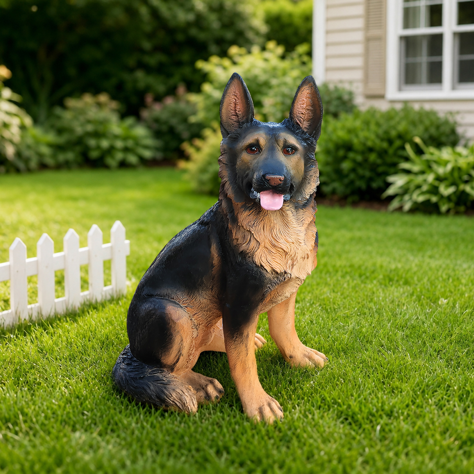 Outdoor Dog Statues German Shepherd Dog Statue for Garden image 6