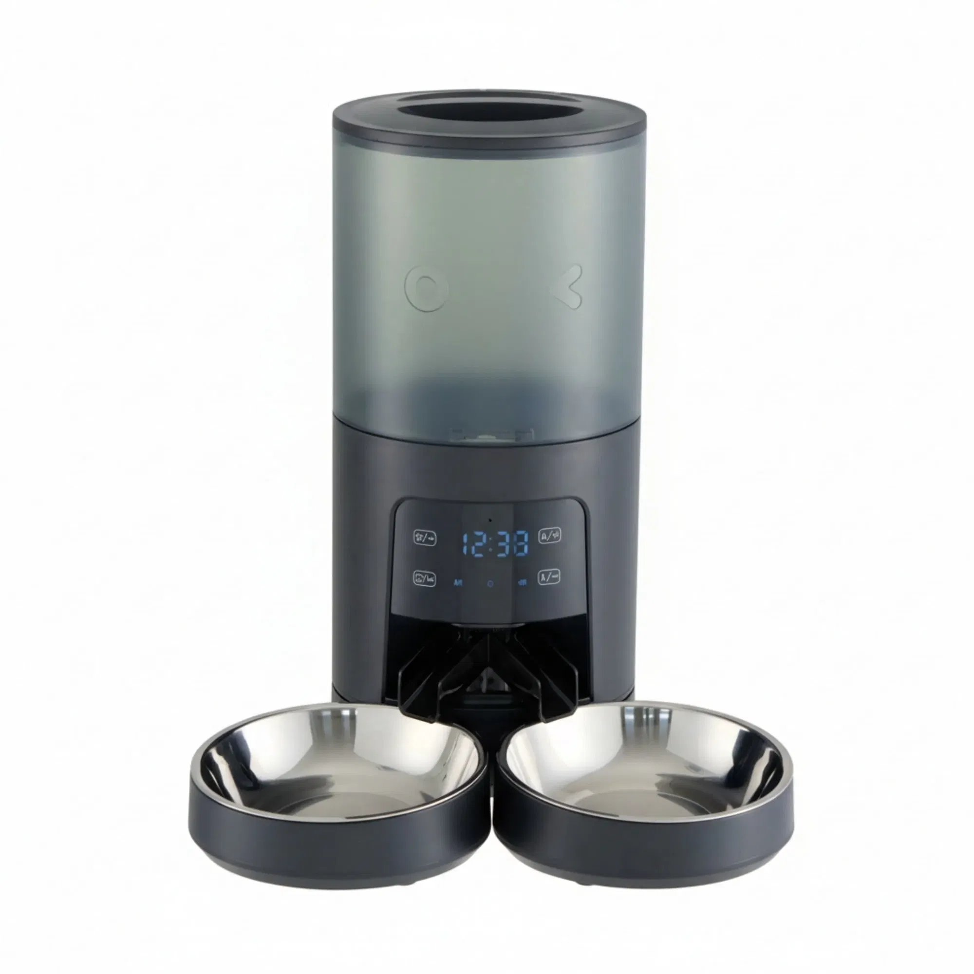 Automatic Dual Cat Feeder with Stainless Bowls image 2