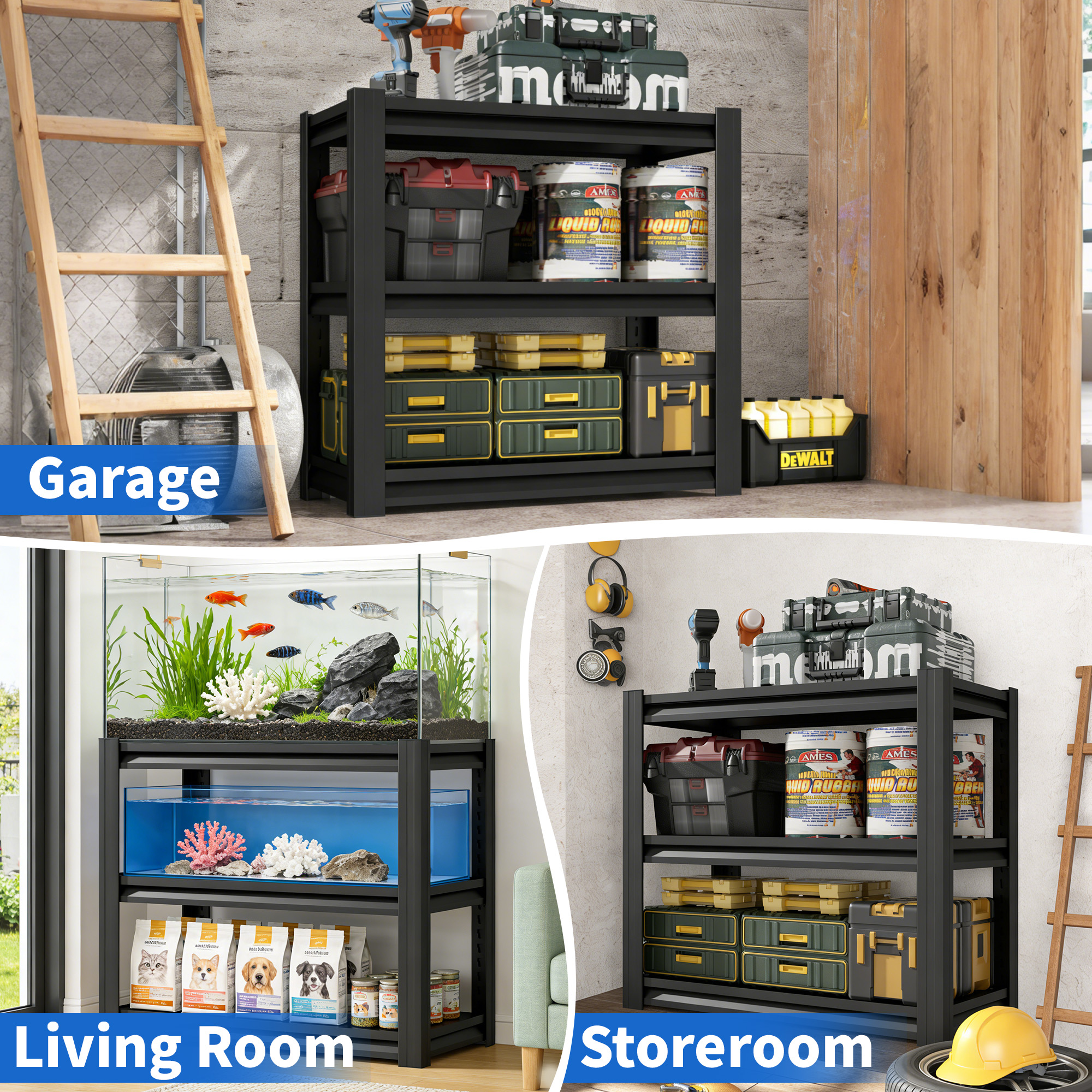 Metal 3-Tier Fish Tank Stand image 2