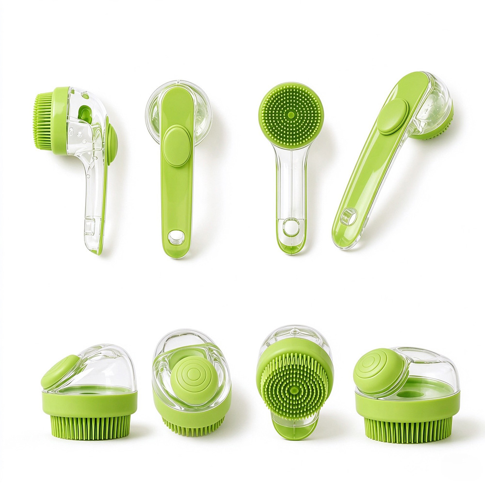 Silicone Pet Bath and Massage Shower Brush