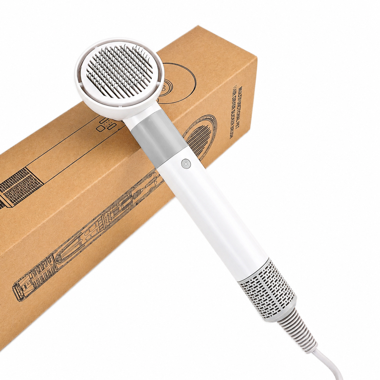 2-in-1 Pet Grooming Hair Dryer Brush