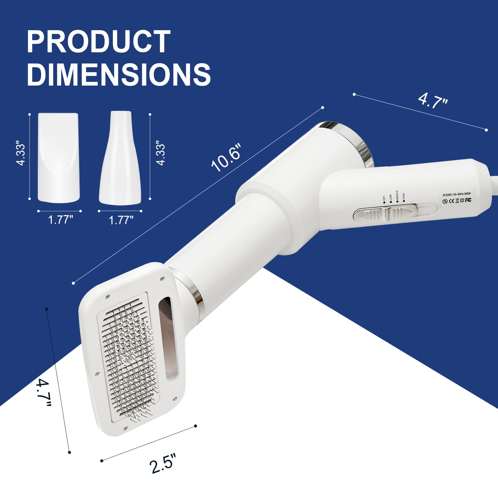 Portable Dog Hair Dryer Brush image 6