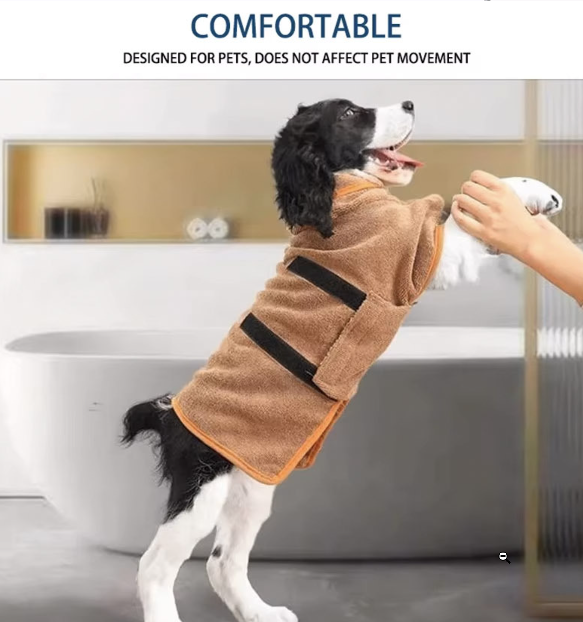 Microfiber Dog Bathrobe and Drying Towel image 9