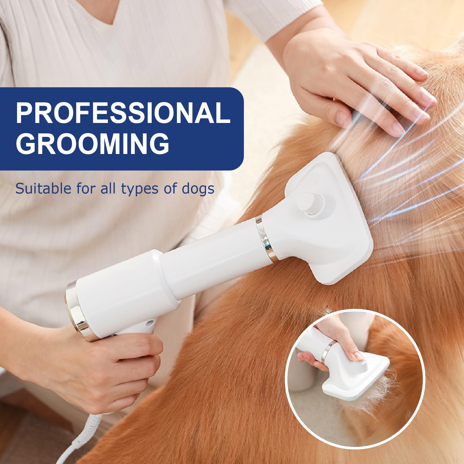 Portable Dog Hair Dryer Brush image 2