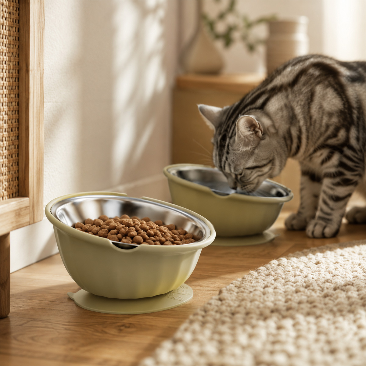 Stainless Steel Slow Feeder Dog Bowl image 16