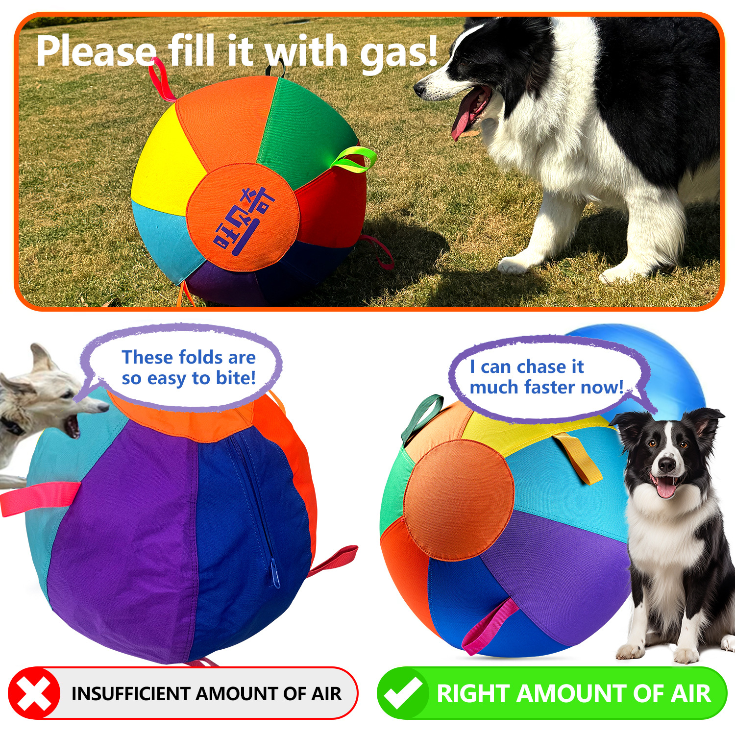 Colorful Inflatable Dog Training Toy image 3
