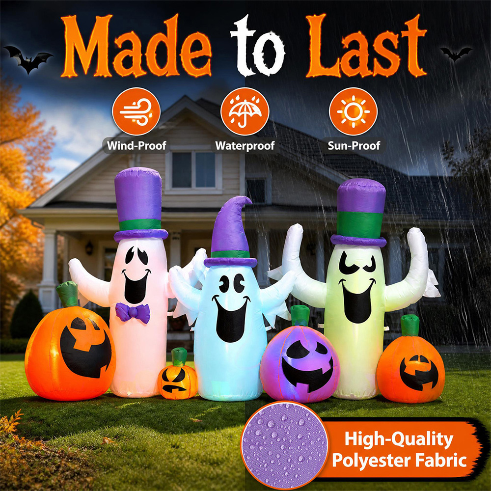 Halloween Inflatable Ghosts And Pumpkins image 5