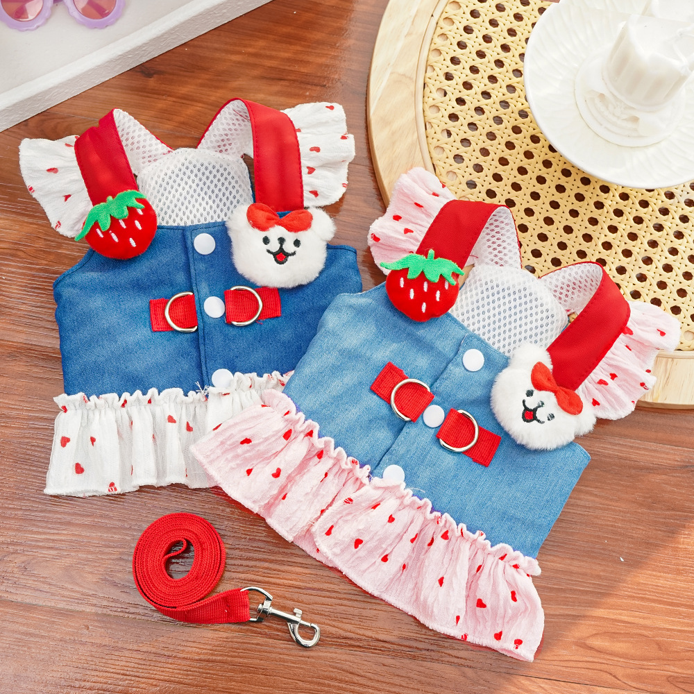Harness Pet Dog And Cat Clothing image 2