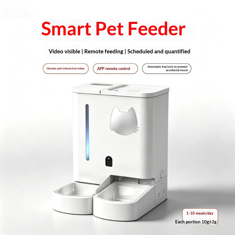 Smart Pet Food Dispenser For Cats And Dogs With Remote Control image 4