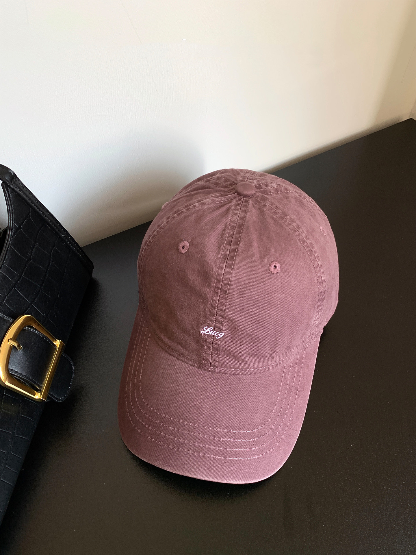 Water-washed Distressed Baseball Cap For Women image 9