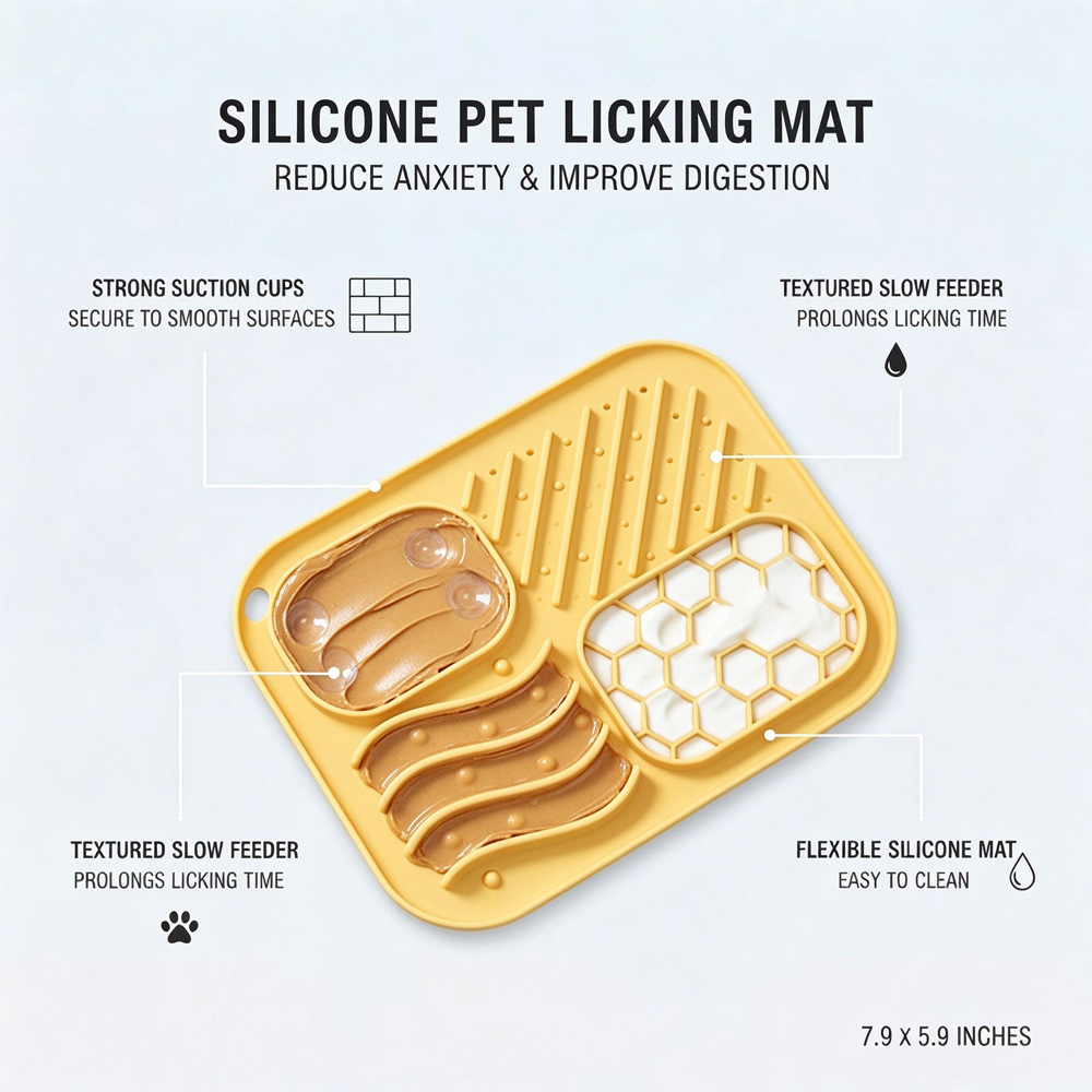 Silicone Slow Feeder Licking Mat image 2
