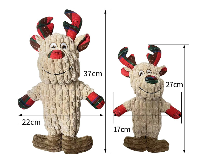 Christmas Squeaky Plush Dog Toy Set image 6