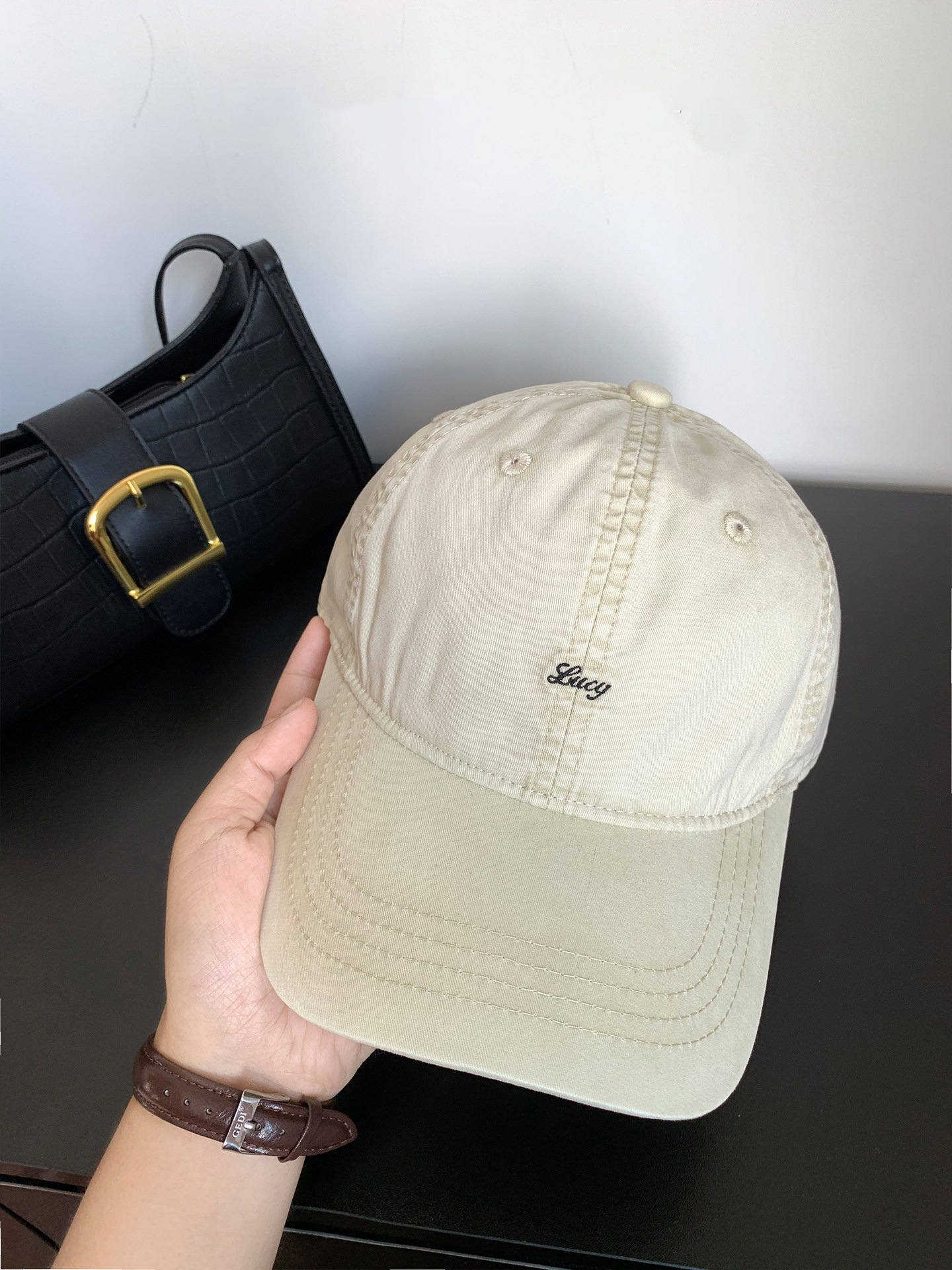 Water-washed Distressed Baseball Cap For Women image 13