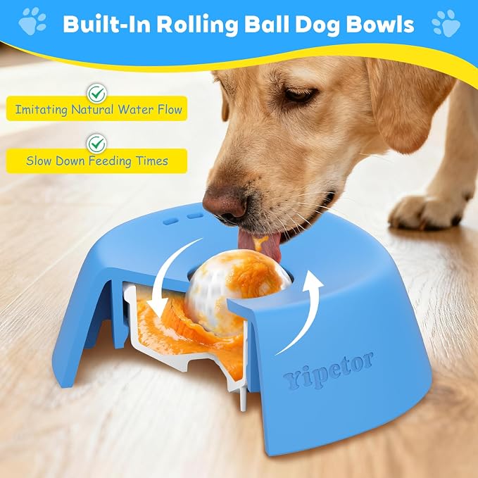 Dog Lick Bowl with Rolling Ball Slow Feeder image 4