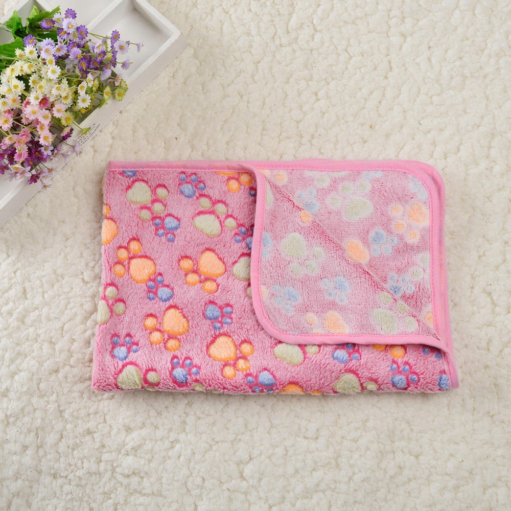 Soft Plush Paw Print Dog and Cat Blanket image 12