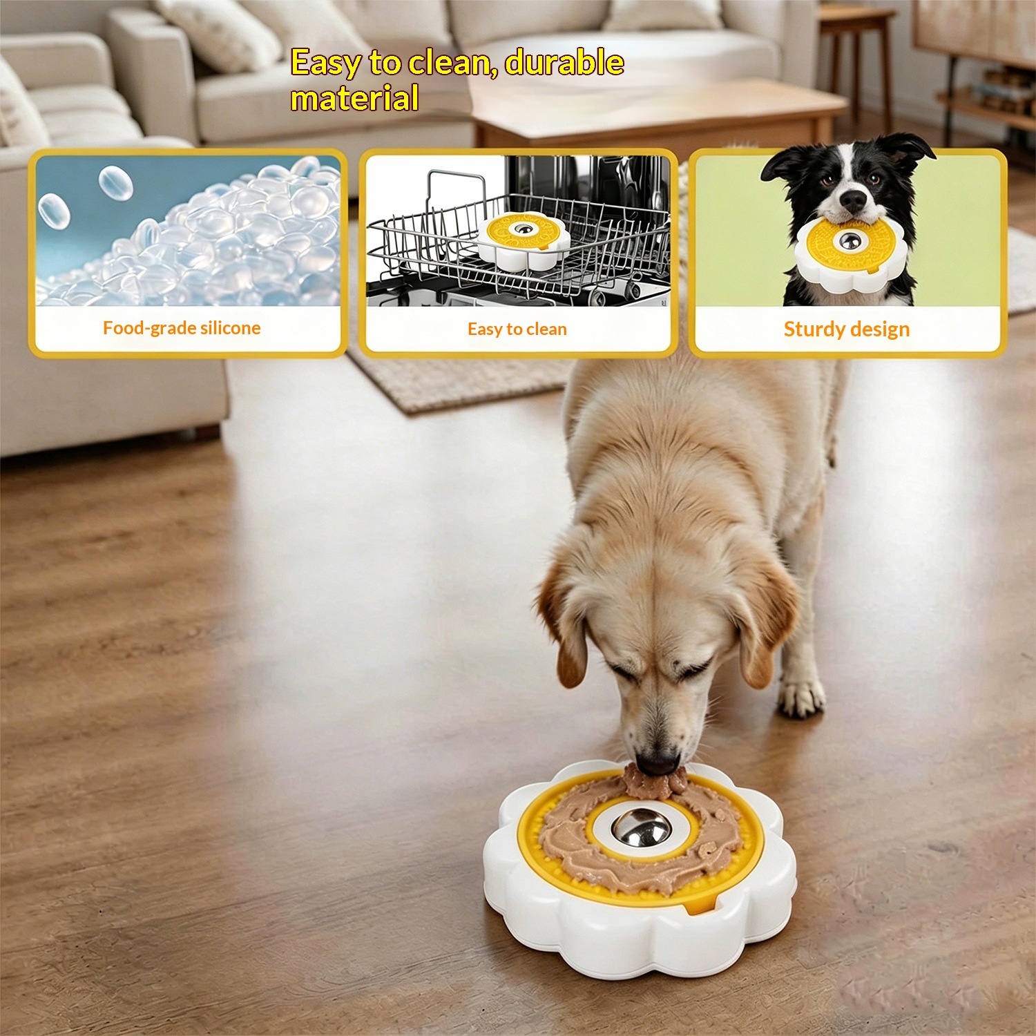 Rotating Stainless Steel Slow Feeder Bowl image 4