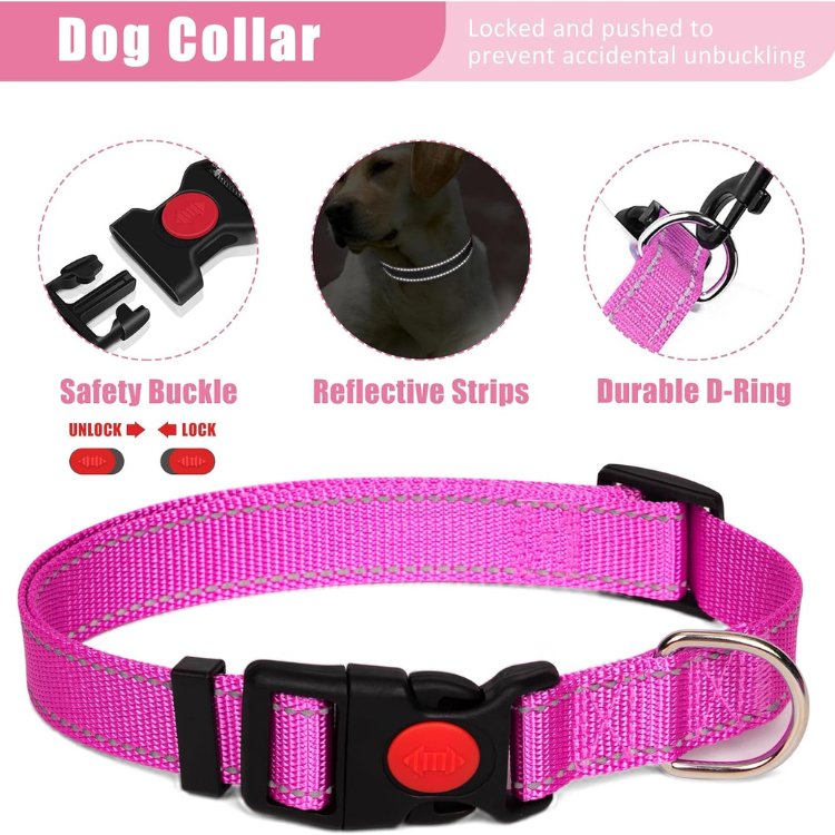 Dog Harness Collar And Leash Set
