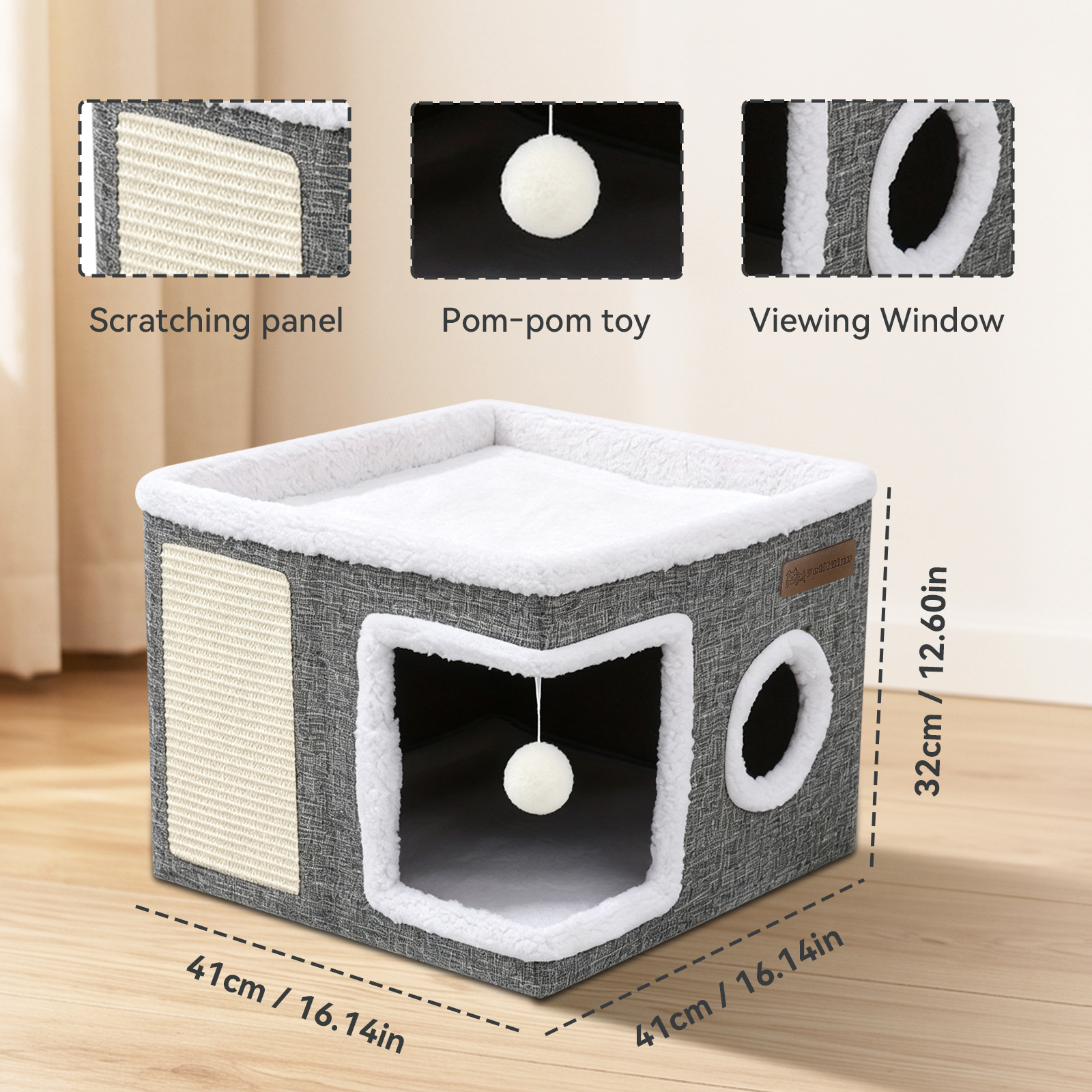 Side-opening Cat Bed image 11