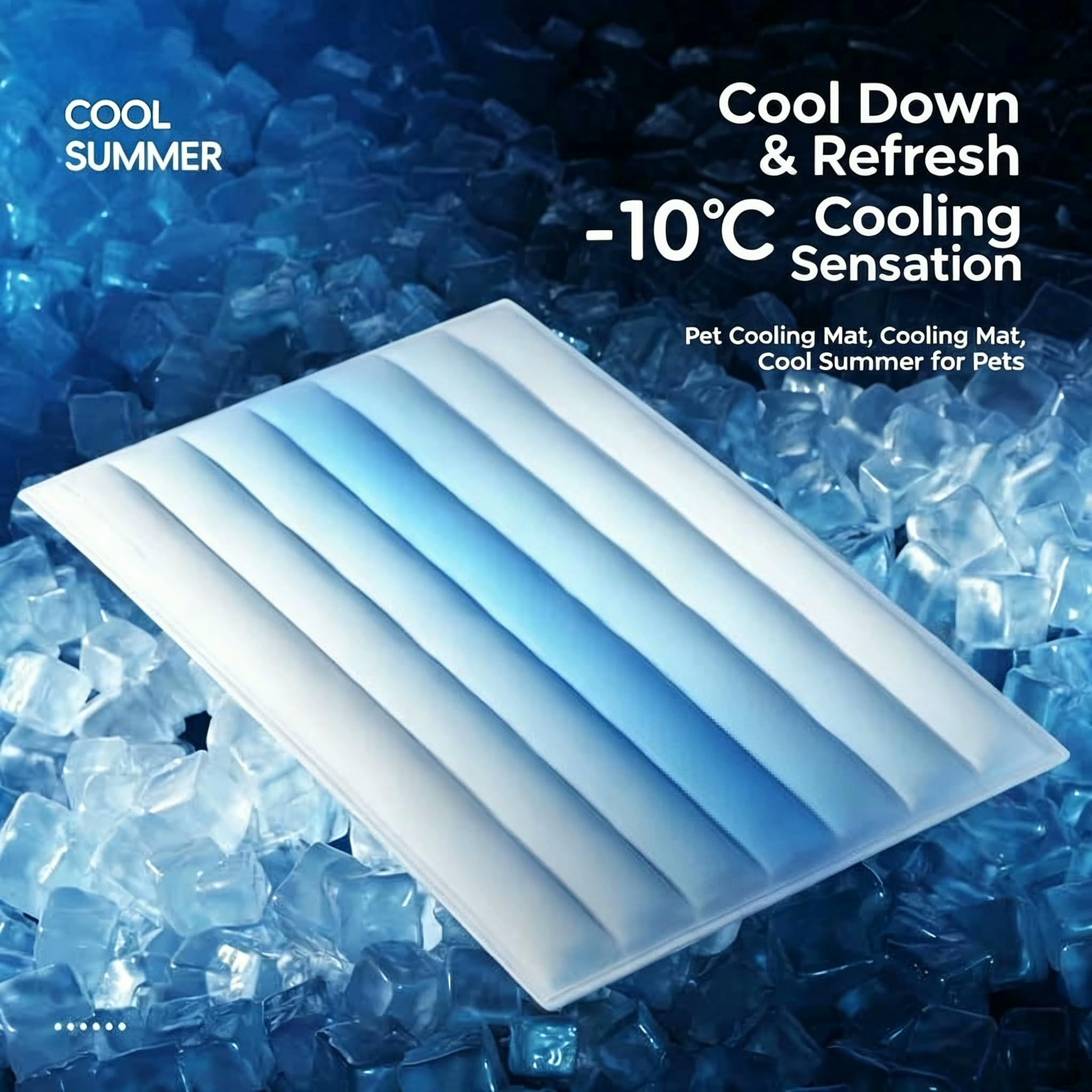 Dog Cooling Mat, Cooling Mat For Dogs & Cats, Cat Cooling Mat, Pet Cooling Mat, Cooling Gel Pad For Dogs & Cats, Summer Pet Cool Mat, Hand Washable, Pets Gel Cooling Pad image 7