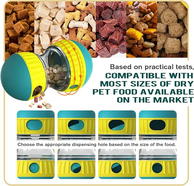 Adjustable Treat Dispensing Dog Puzzle Ball