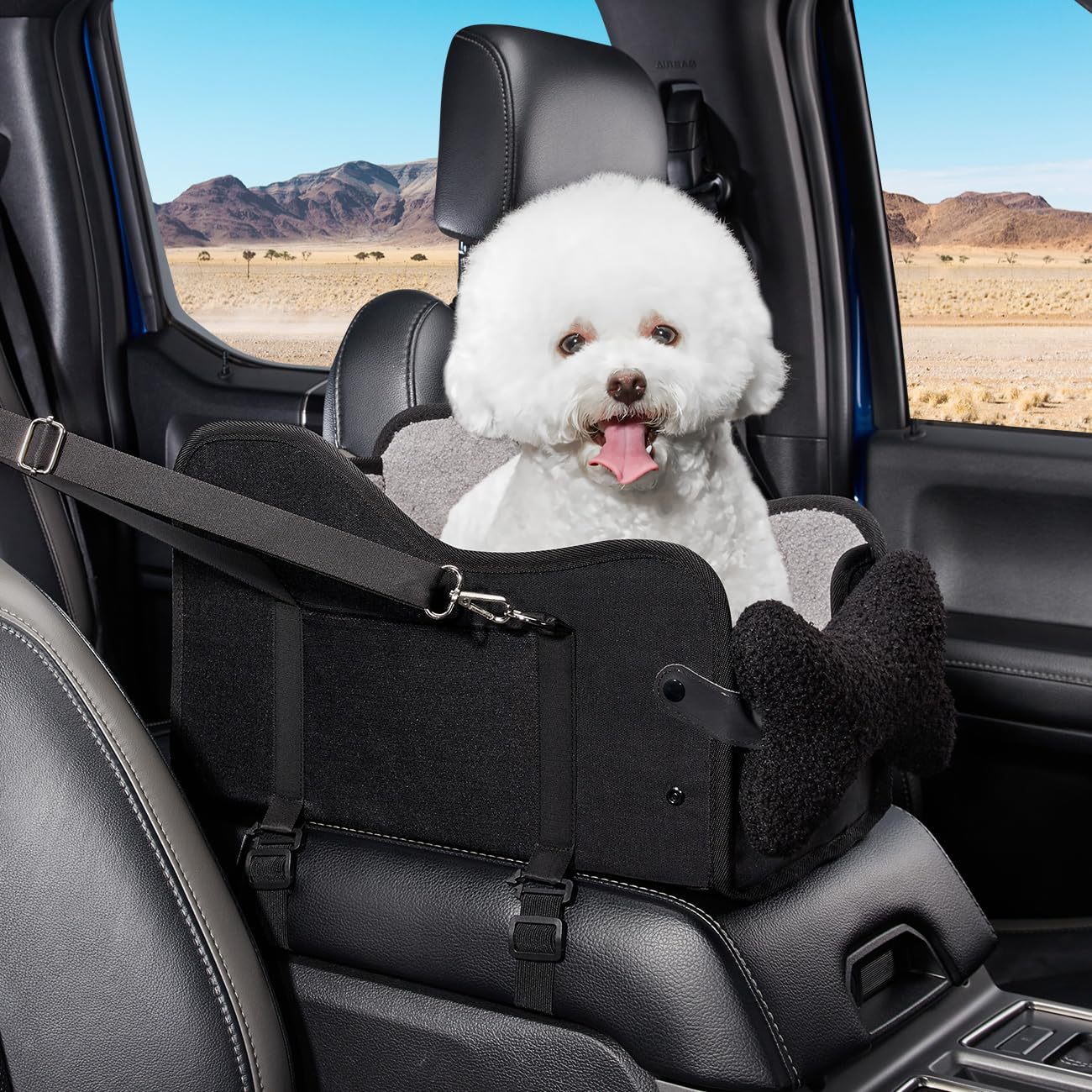 Center Console Dog Car Seat,Dog Car Seats For Small Dogs With Soft Mattress,Pet Puppy Cars Seat image 5