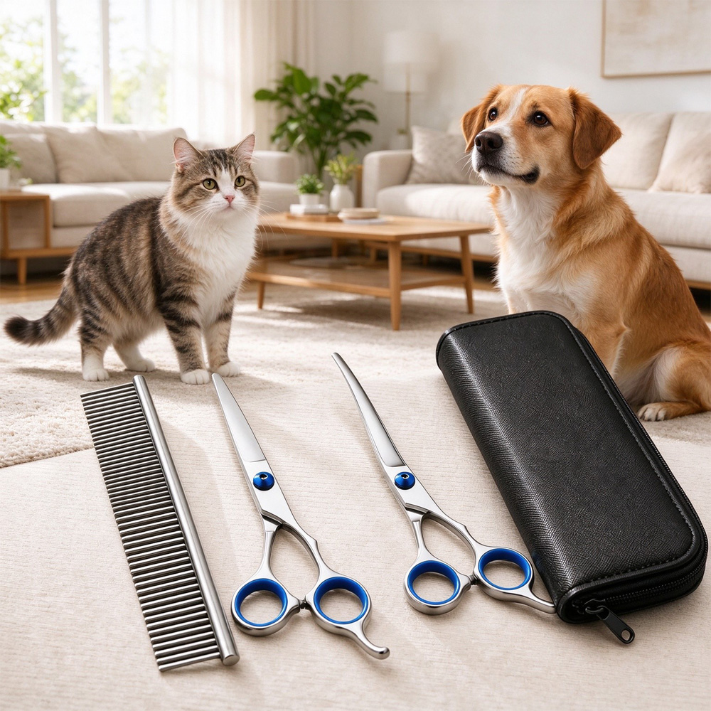 Professional Pet Grooming Scissors Kit image 5