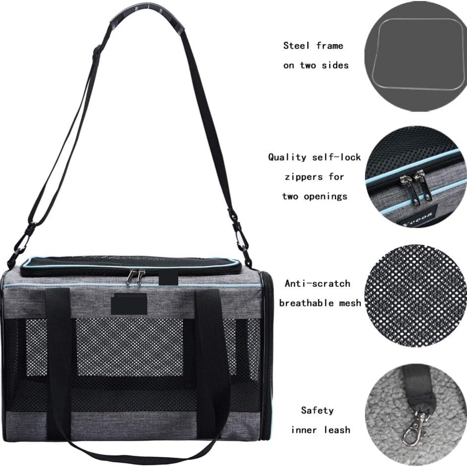 17.5x11x11 Pet Carrier For Cats Toy Of Fabric Pet Home image 5