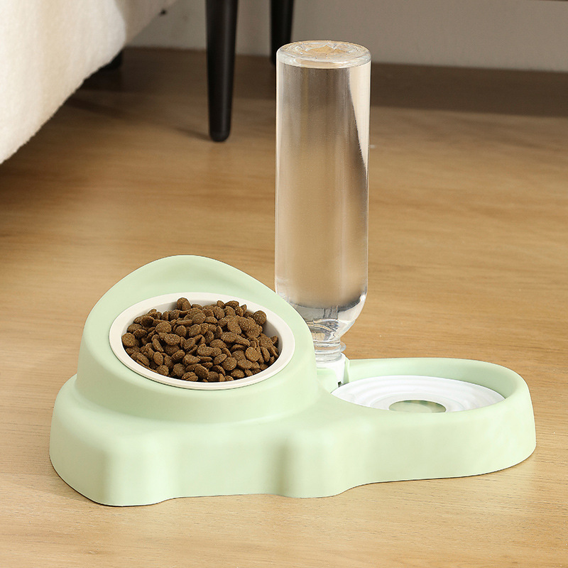 Cat Ceramic Double Automatic Water Fountain And Feeding Bowl image 9