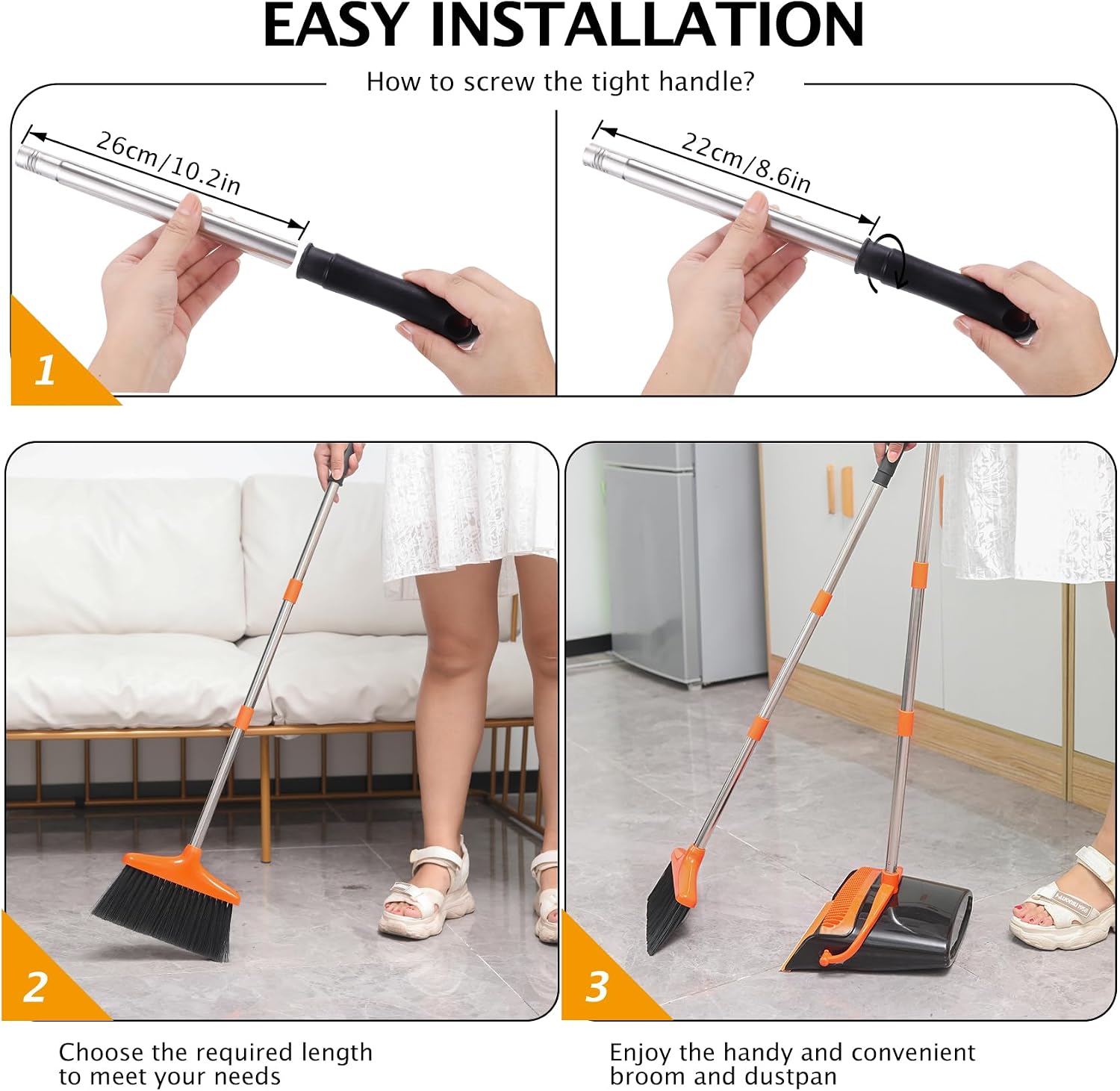 Standing Broom and Dustpan Set image 10