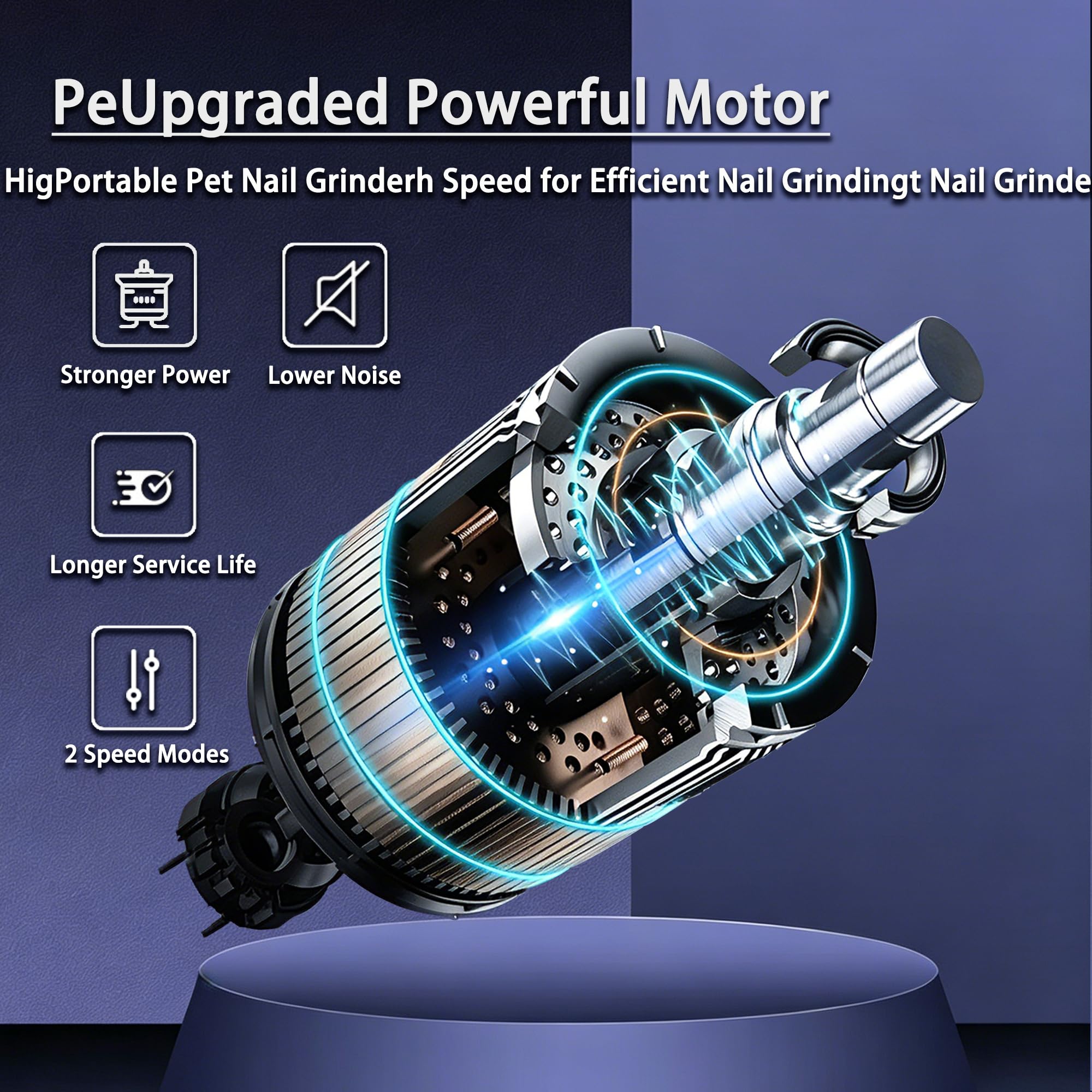 Professional LED Dog Nail Grinder image 4
