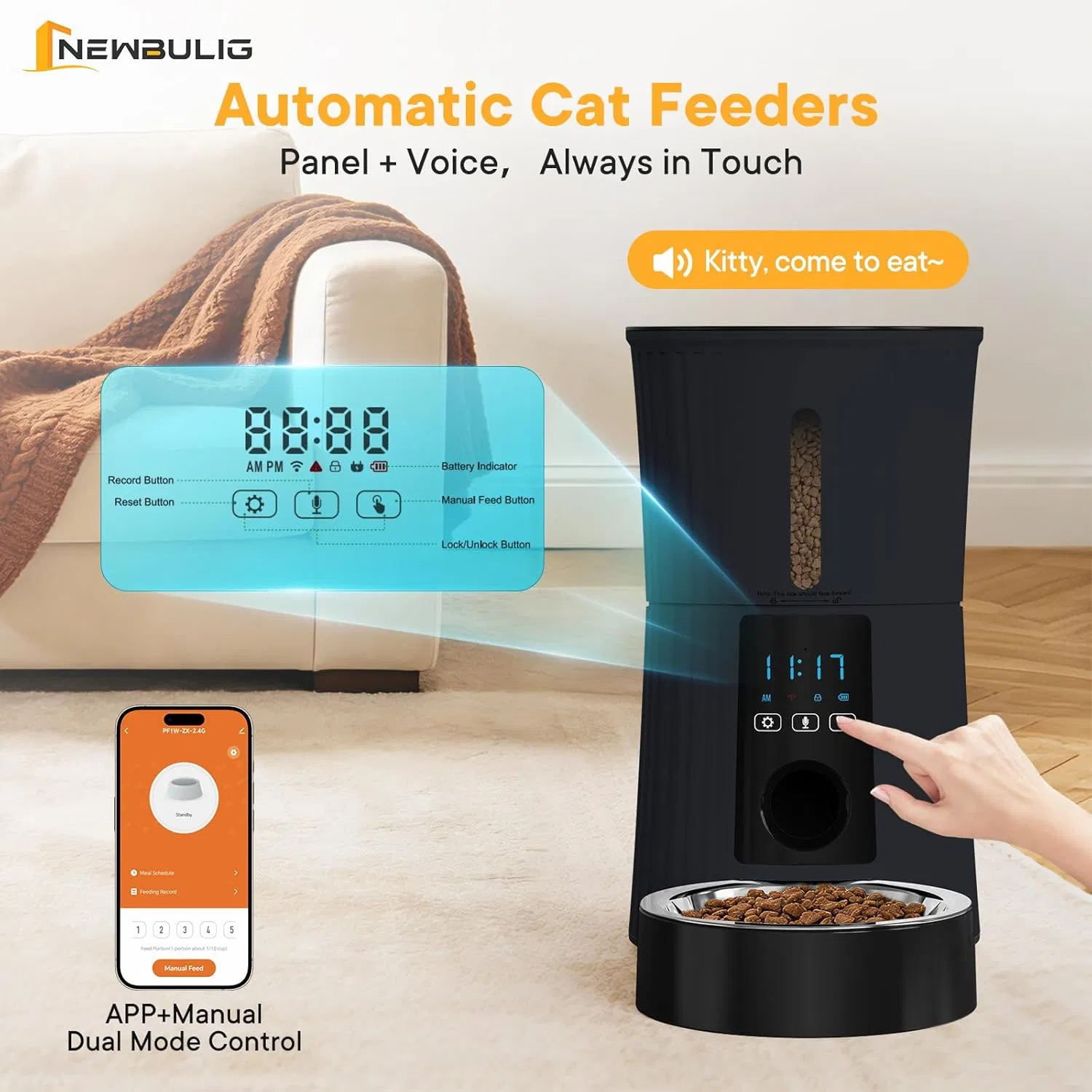 Smart WiFi 4L Pet Feeder