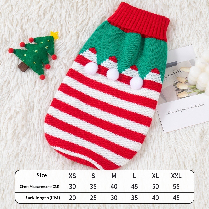 Santa Knitted Dog Sweater image 9