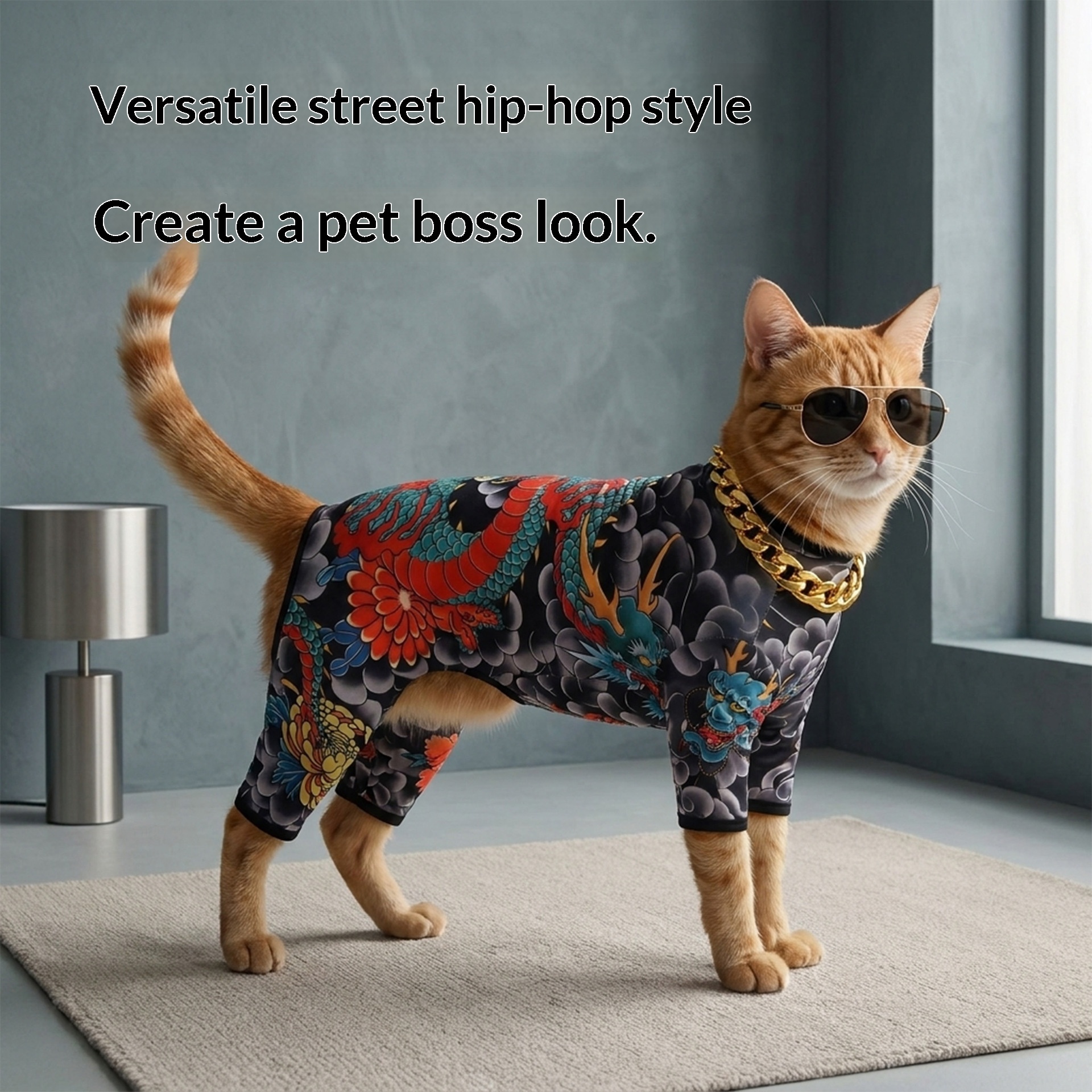 Pet Tattoo Four-Legged Apparel Dog Clothing image 5