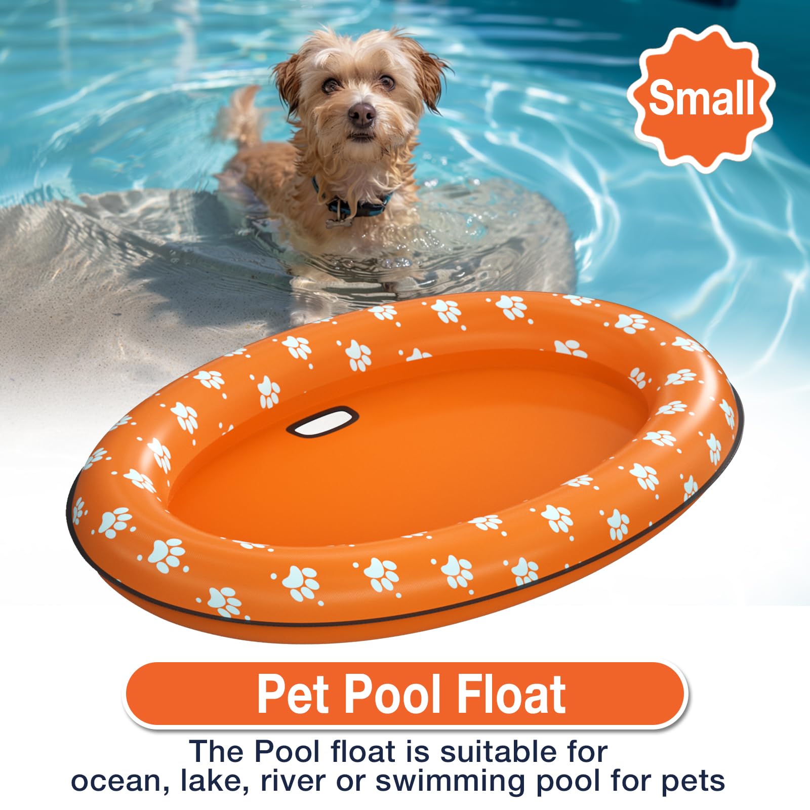 Pet Soft Dog Float Raft - Inflatable Dog Swimming Float For Summer image 5