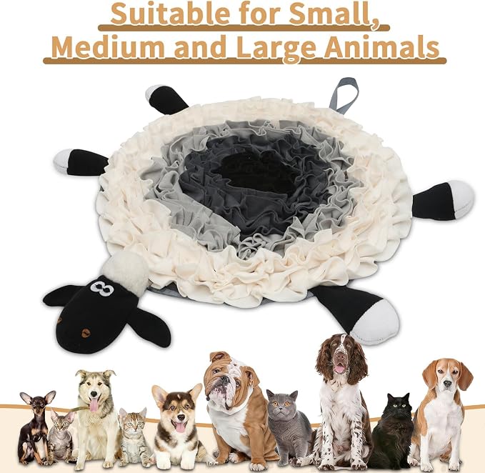 Interactive Dog Snuffle Mat and Treat Dispenser